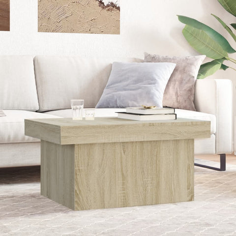 ZNTS Coffee Table Sonoma Oak 80x55x40 cm Engineered Wood 840865