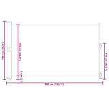 Patio Retractable Side Awning 180x300 cm Grey 313401