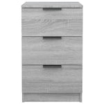 ZNTS Bedside Cabinet Grey Sonoma 40x36x65 cm 817053