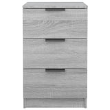 ZNTS Bedside Cabinet Grey Sonoma 40x36x65 cm 817053