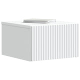Wall-Mounted Bedside Cabinet 2 pcs White 33 x 34.5 x 20 cm 898426