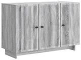 Sideboard Grey Sonoma 89 x 34.5 x 80 cm Engineered Wood 893961