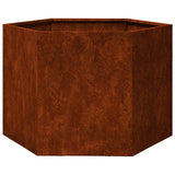 Planter Rusty 60x60x45 cm Corten Steel 823675