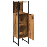 Bathroom Cabinet Old Wood 33x33x120.5 cm Engineered Wood 857706
