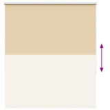 Roller Blind Blackout Beige 130x175 cm Fabric Width 126.6 cm Polyester 4010770