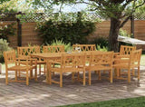 Garden Chairs 8 pcs Natural Solid Acacia Wood 3416305