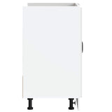 Sink Base Cabinet Kalmar High Gloss White 80x46x81.5 cm Engineered Wood 853449