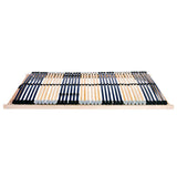 Slatted Bed Base Brown 120 x 190 cm Solid Beech Wood 42015266