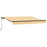 Retractable Awning Yellow 300 x 200 cm Fabric 3329502