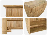 Outdoor Bar Table Natural 115 x 55 x 105 cm Bamboo 42028066