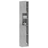 Bathroom Cabinet Concrete Grey 32x25.5x190 cm Engineered Wood 802880