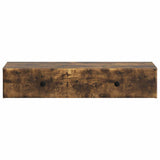 Wall-Mounted Side Table Smoked Oak 87.5 x 34.5 x 17 cm 899180