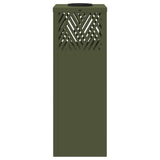 Solar LED Pathway Light 2 pcs Olive Green Cold Rolled Steel 879726