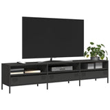 TV Cabinet Black 202x39x43.5 cm Cold-rolled Steel 851346