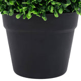 Artificial Boxwood Plants 2 pcs with Pots Ball Shaped Green 37 cm 336518