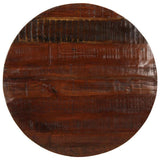 Table Top 80x3.8 cm Round Solid Wood Reclaimed 370043
