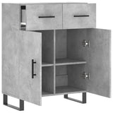 Sideboard Concrete Grey 69.5x34x90 cm Engineered Wood 828008