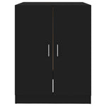 ZNTS Washing Machine Cabinet Black 71x71.5x91.5 cm 808396