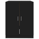 ZNTS Washing Machine Cabinet Black 71x71.5x91.5 cm 808396