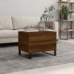 ZNTS Coffee Table Brown Oak 60x44.5x45 cm Engineered Wood 830963