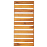 3-Tier Folding Shelf Brown 70x31x63 cm Solid Wood Acacia 153328