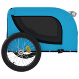 Pet Bike Trailer Blue and Black Oxford Fabric and Iron 94009