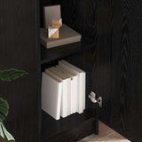 Highboard Black Oak 35 x 39 x 168 cm 869331