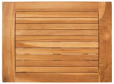 Sun Lounger 2 pcs Brown Solid Teak Wood 42032682