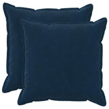 Throw Pillow 2 pcs HOUTEN Blue 65 x 65 cm Microfiber Fleece 936329