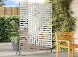 Privacy Screen Grey 100 x 50 x 180 cm Steel 868554