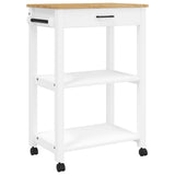 Kitchen Trolley MONZA 60x40x88.5 cm Solid Wood Pine 376096