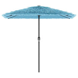 Garden Parasol with Steel Pole Blue 248x248x248 cm 4005090