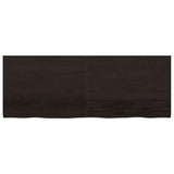 Wall Shelf Dark Brown 160x60x cm Treated Solid Wood Oak 363834