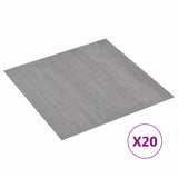 Self-adhesive Flooring Planks 30.5 x 30.5 cm 20 pcs PVC 42046406