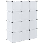 Modular Cabinet with 9 Compartments 109x36.5x143 cm White 240498