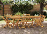 Outdoor Bistro Chairs Folding 8 pcs Natural 40 x 53 x 80 cm 3416286