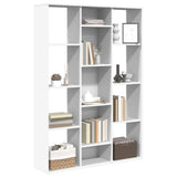 Room Divider/Book Cabinet White 100x24x140 cm Engineered Wood 800441