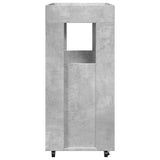Bar Cart Concrete Grey 60x39.5x89 cm Engineered Wood 848272