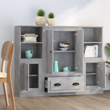 Highboards 3 pcs Concrete Grey Engineered Wood 3185323