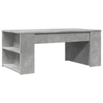 ZNTS Coffee Table Concrete Grey 102x55x42 cm Engineered Wood 831856