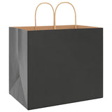 Paper Bags 250 pcs with Handles Black 32x22x28 cm 4101652