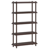 Shelving Unit 5-Tier 100 x 40 x 177 cm PP Brown 8011753