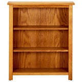 3-Tier Bookcase 70x22.5x82 cm Solid Oak Wood 244468