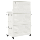 Tool Trolley White 65 x 35 x 111 cm Cold-rolled Steel 874554