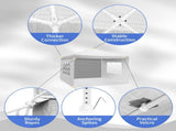 3 x 3m Three Sides Waterproof Tent with Spiral Tubes White 26923478