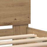 Bed Frame Artisan oak 200 x 200 cm Engineered wood 3333934