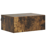Wall-Mounted Bedside Cabinet 2 pcs Smoked Oak 49 x 34.5 x 20 cm 898456
