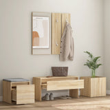 Hallway Furniture Set Sonoma Oak Engineered Wood 3082065