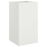 ZNTS Planter White 42x38x75 cm Steel 841578