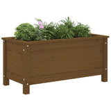 Garden Planter Honey Brown 82.5x40x39 cm Solid Wood Pine 825257